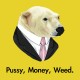 Shirt Pussy money weed jaune pour homme et femme