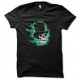 Shirt skull green fire noir pour homme et femme