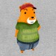 Shirt hamster jeans funny gris pour homme et femme