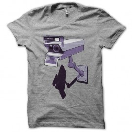 Shirt polariod security cam gris pour homme et femme
