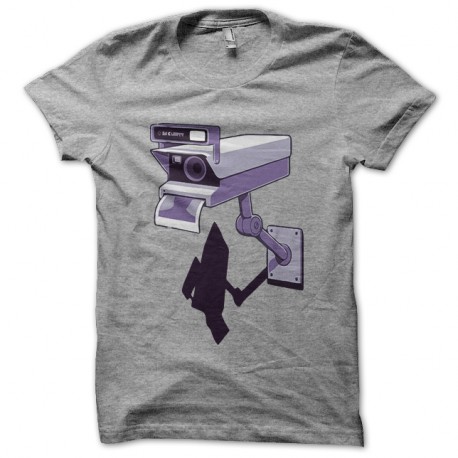 Shirt polariod security cam gris pour homme et femme