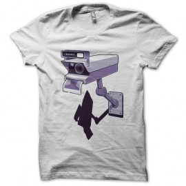 Shirt polariod security cam blanc pour homme et femme