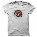 Shirt mushroom pixel art blanc pour homme et femme