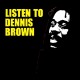 Shirt Listen to dennis brown noir pour homme et femme