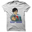 Shirt Nicky Larson blanc pour homme et femme