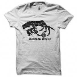 Shirt bloquer dans le donjon blanc pour homme et femme