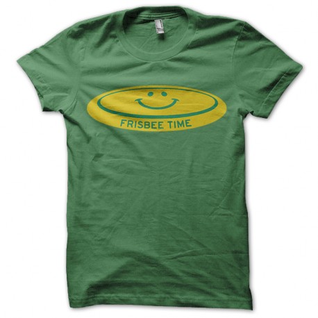 Shirt frisbee time vert pour homme et femme
