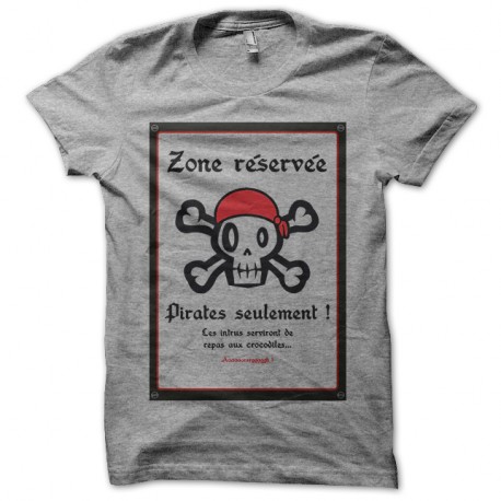 Shirt Pirates seulement! gris pour homme et femme