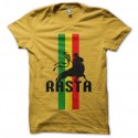 Shirt The lion root rasta jaune pour homme et femme