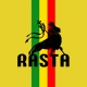Shirt The lion root rasta jaune pour homme et femme