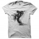 Shirt street dance graffiti blanc pour homme et femme