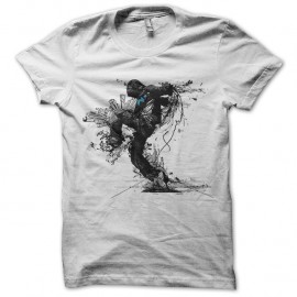 Shirt street dance graffiti blanc pour homme et femme