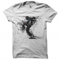 Shirt street dance graffiti blanc pour homme et femme