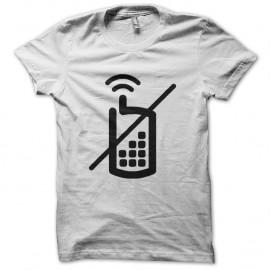 Shirt don't use telephone blanc pour homme et femme