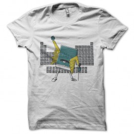 Shirt clavier chimique blanc pour homme et femme