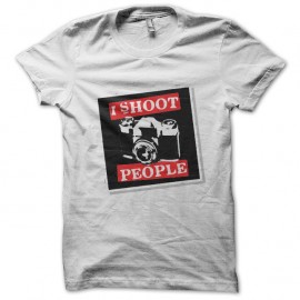 Shirt paparazi blanc pour homme et femme