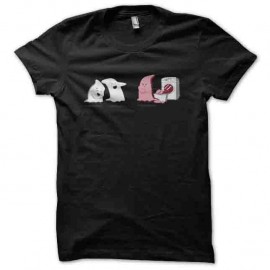 Shirt petits fantomes font leurs linges noir pour homme et femme