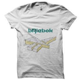 Shirt Briebok parodie Reebok blanc pour homme et femme