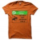 Shirt Do not firts andoird girl orange pour homme et femme
