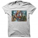 Shirt parodie avengers blanc pour homme et femme