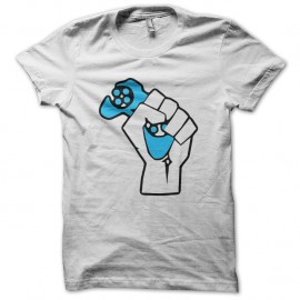 Shirt la force de la manette blanc pour homme et femme