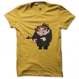 Shirt tough gangster ready to shoot jaune pour homme et femme