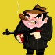 Shirt tough gangster ready to shoot jaune pour homme et femme