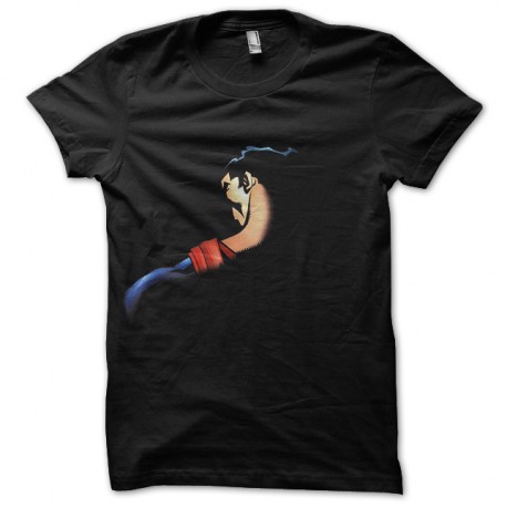 Shirt Superman de dos dans l'ombre noir pour homme et femme