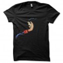 Shirt Superman de dos dans l'ombre noir pour homme et femme