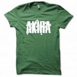 Shirt AKIRA blanc/vert bouteille pour homme et femme