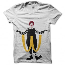 Shirt ronald mcdonalds blanc pour homme et femme
