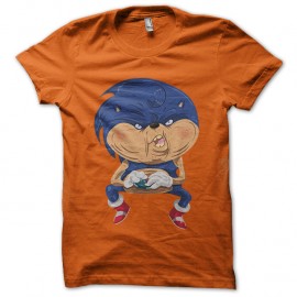Shirt sonic obèse orange pour homme et femme