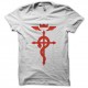Shirt full metal alchemist blanc pour homme et femme