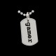 Shirt médaille nominative militaire noir pour homme et femme