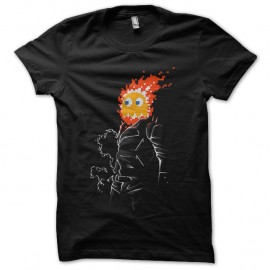 Shirt ghost rider rider parodie pac man noir pour homme et femme