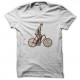 Shirt bike man blanc pour homme et femme