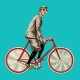 Shirt bike man bleu clair pour homme et femme