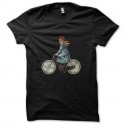 Shirt bike girl noir pour homme et femme