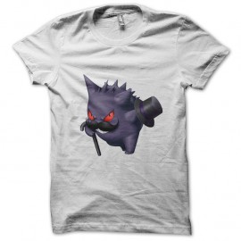 Shirt ghost pokemon blanc pour homme et femme