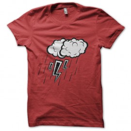 Shirt rain drop rouge pour homme et femme