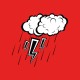 Shirt rain drop rouge pour homme et femme
