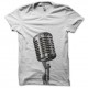 Shirt microphone blanc pour homme et femme