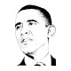 Shirt obama portrait blanc pour homme et femme