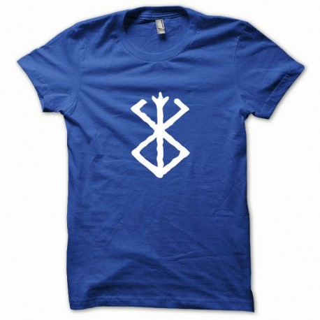 Shirt Berserk blanc/bleu royal pour homme et femme