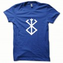 Shirt Berserk blanc/bleu royal pour homme et femme