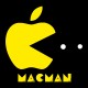Shirt Macman parodie MAC et Pacman noir pour homme et femme