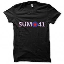 Shirt sum41 armée noir pour homme et femme