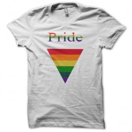 Shirt pride gay blanc pour homme et femme