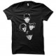 Shirt noir the beattles pour homme et femme