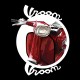Shirt vespa vroom noir pour homme et femme